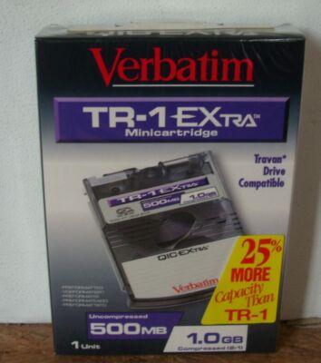 Verbatim TR-1 QIC Extra Minicartridge  500MB 1.0GB 
