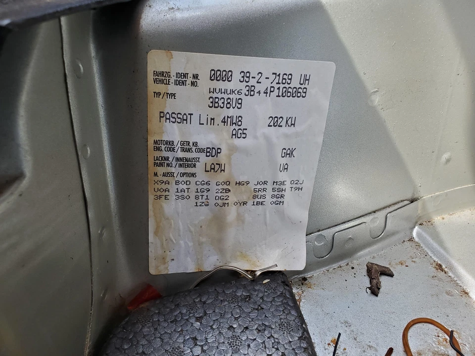 Steering Rack And Pinion 2003-2004 Volkswagen PASSAT - Image 4 of 4