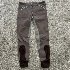Piper by SmartPak Breeches Equestrian Legging Pants Women's Size 30L Brown Mint