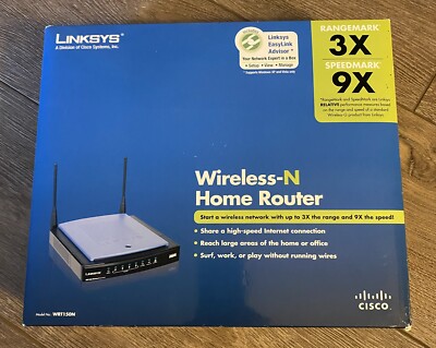 Linksys Wireless WRT150N Home Router 3x RangeMark 9x SpeedMark | eBay
