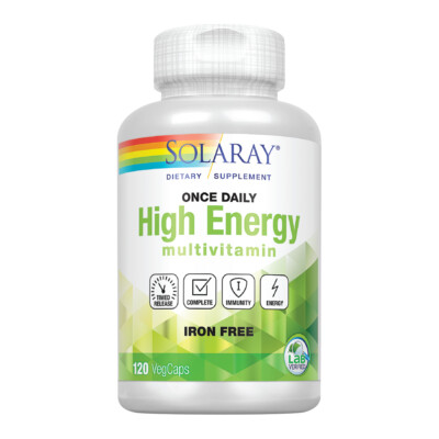 Solaray High Energy Multivitamin | 120 VegCaps