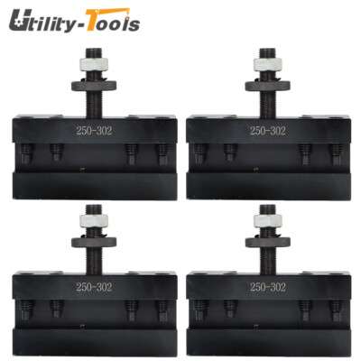 4×CXA 250-302 Quick Change Turning Facing & Boring Tool Post Holder Swing 13-18''