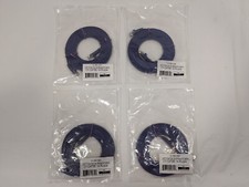 Network Cable 14 Ft. Flat Cat 5e CY-CAT5E-14-Purple Lot of 4