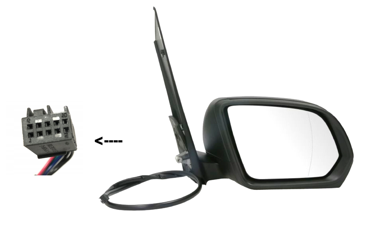Convitex Außenspiegel Glas Rechts Für Mercedes Vito/V-Klasse W447 (2014-2020) - Beheizt & Asphärisch