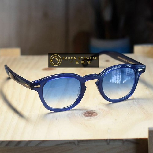 Men's blue gradient sunglasses Johnny Depp SAPPHIRE glasses blue lens LARGE - Picture 3 of 4