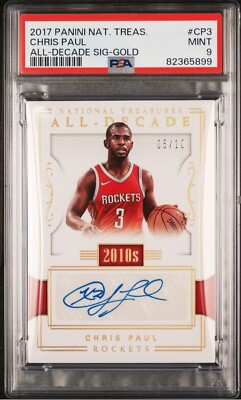 2017 Panini National Treasures Chris Paul All Decade Gold Auto ADS  display picture 1