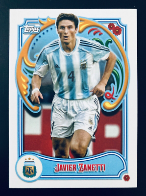 2022-23 Topps Fileteado Argentina Legends # 49 Javier Zanetti card