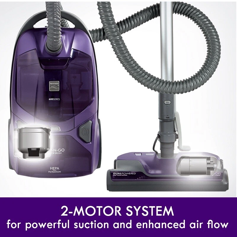 Kenmore 600 Series Bagged Canister Vacuum Cleaner HEPA Pet Friendly 2L Capacity - Image 2 of 4