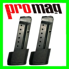 2 -  Smith Wesson Shield .40 S&W 9 Round Magazine Black Oxide Finish by PROMAG