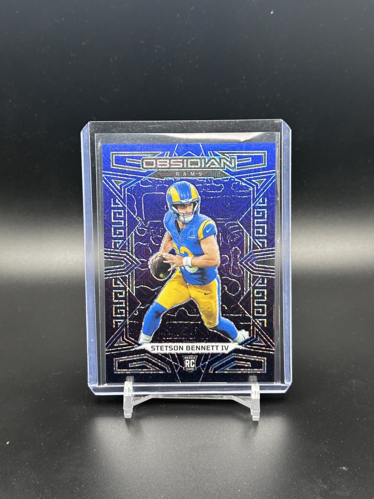 2023 Obsidian - Stetson Bennett IV Electric Etch Deep Sea Mojo /5 RC - LA Rams