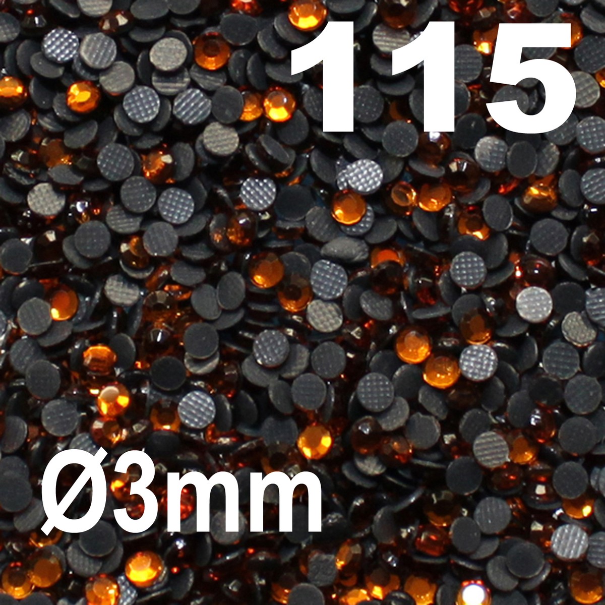 Strass Thermocollants Jonquille 3mm - Lot De 250 Pierres S10 - Neuf