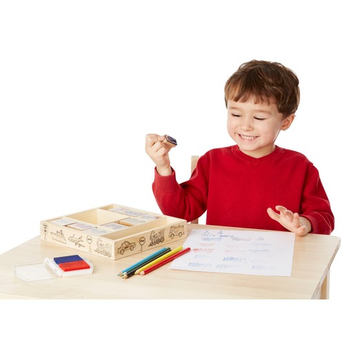 Melissa & Doug ~ Wooden Stamp Set - Vehicles ~ 4+ - Bild 3 von 4