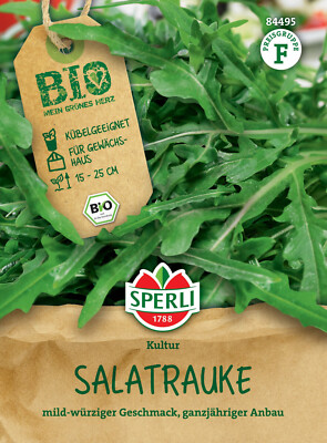 BIO Salatrauke - Eruca sativa, Rucola, Rukola, Rauke, Samen, 84495