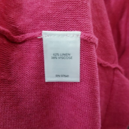 J Jill NWT Linen Blend Sweater Large Pink 3/4 Sleeve Lightweight Pullover - Picture 8 of 10