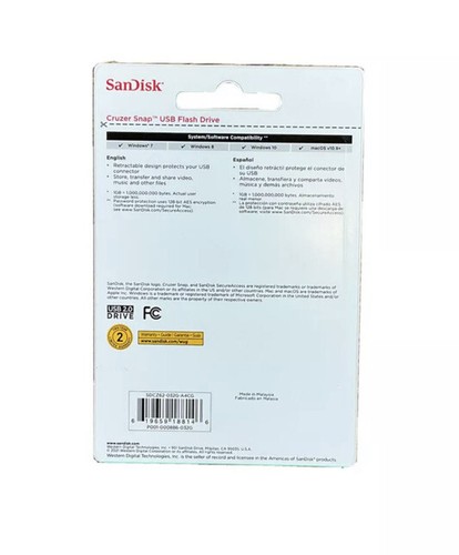 SanDisk 32gb Cruzer Snap USB 2.0 Flash Drive Barracuda Green - 第 3/3 張圖片