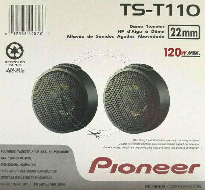 Pioneer TS-T110 Tweeters 7/8