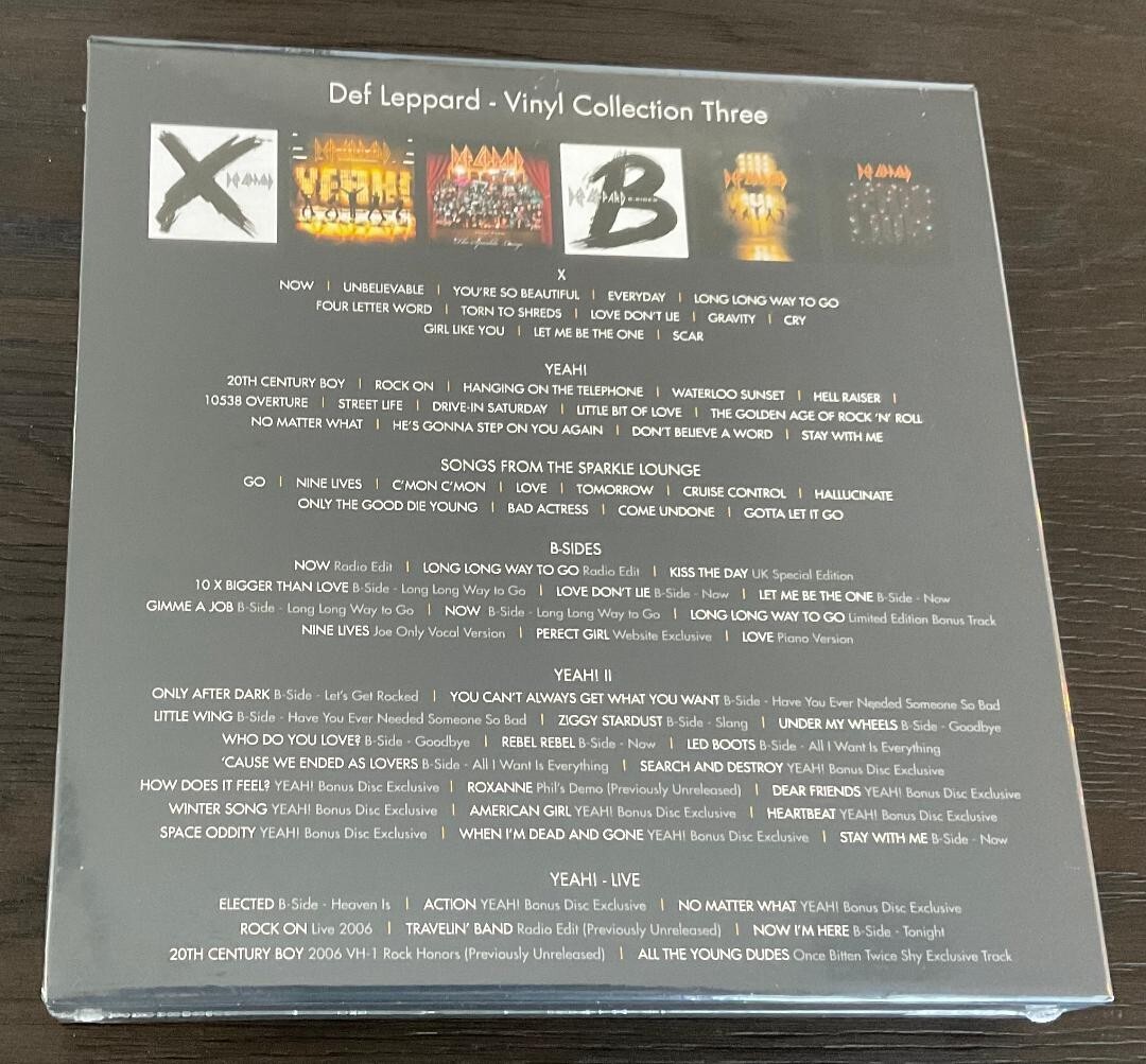 Def Leppard Vinyl Collection Volume Three Limited Edition 9LP Vinyl
