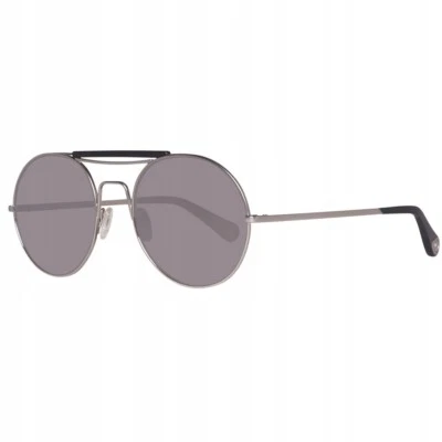 300€ Lunettes de Soleil rondes en métal argenté ill.i Optics by Will I am neuf - Photo 1/4