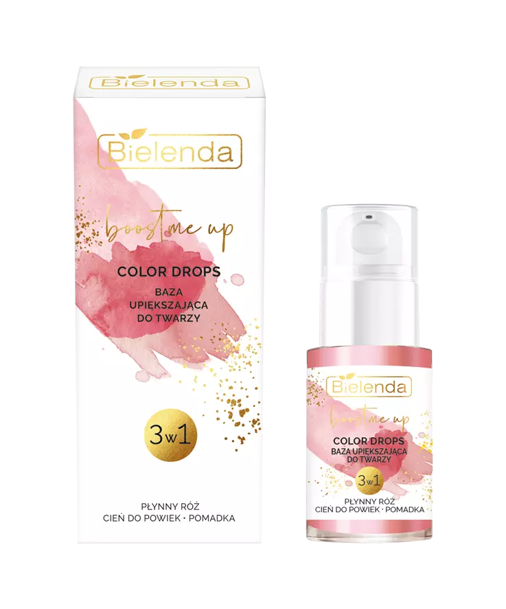 Bielenda Boost Me Up Color Drops 3in1 Beautifying Base Blush Eyeshadow