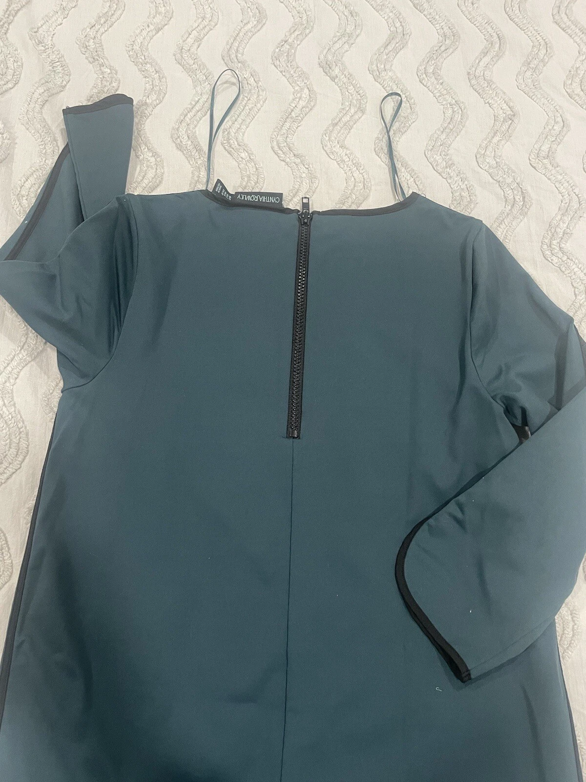 VETEMENTS Cynthia Rowley Abito elasticizzato verde. Taglia 2. Nuovo senza etichette.