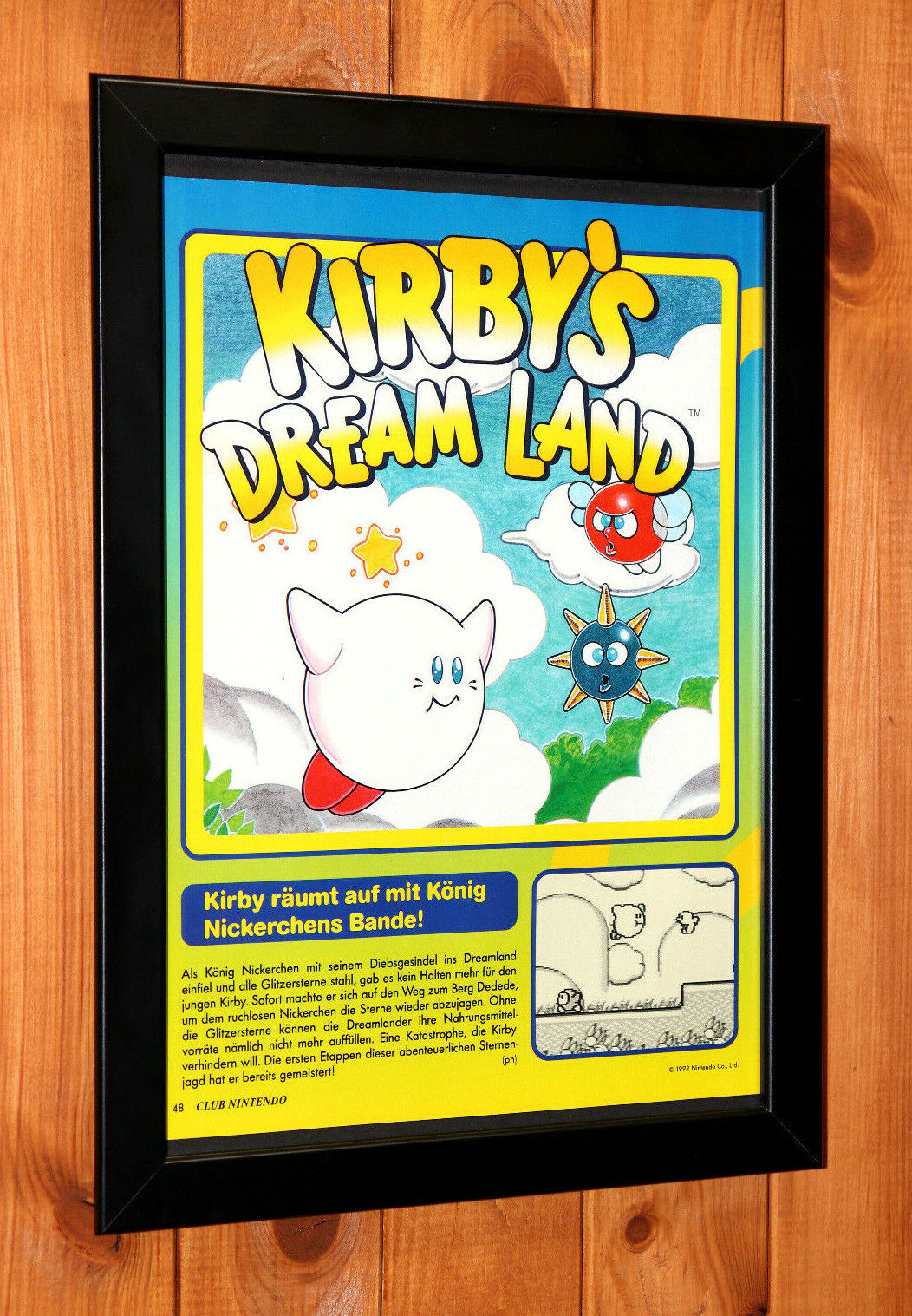 Video Game Print Ads — 'Kirby's Dream Land 2′ [GB] [SPAIN] [MAGAZINE]