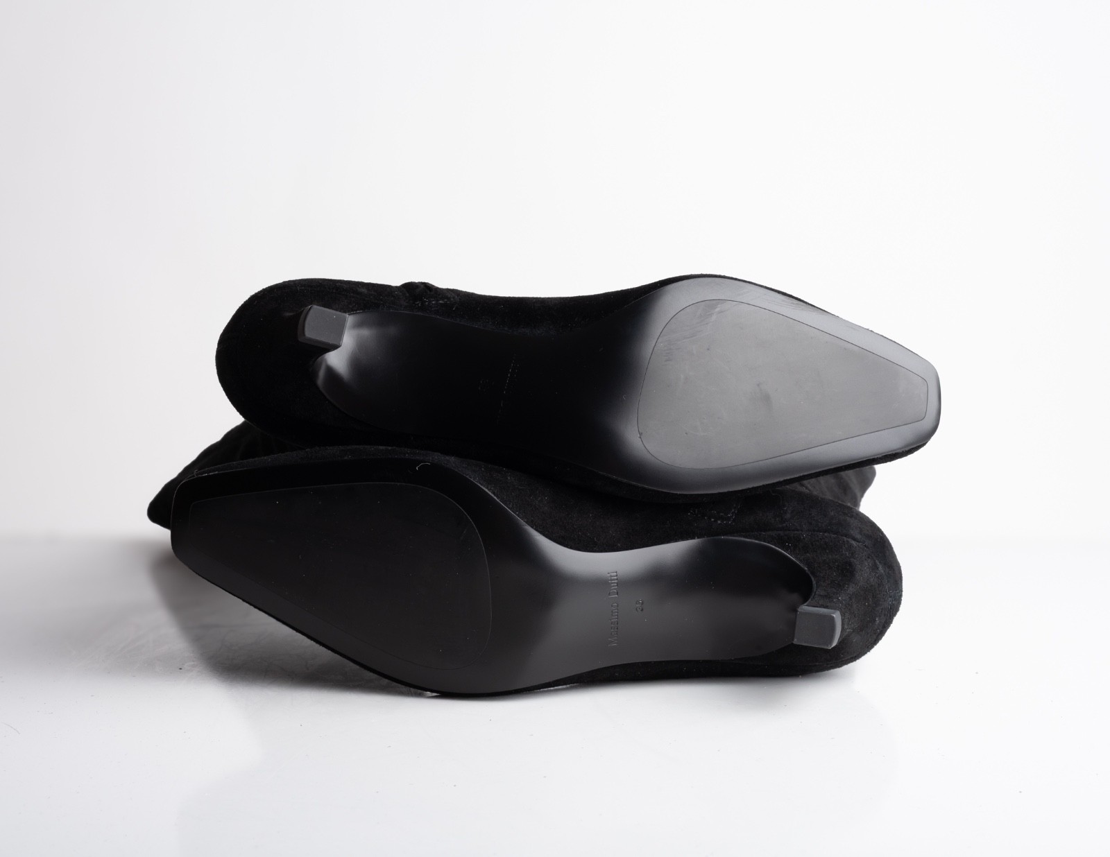 Massimo Dutti Womens Suede Boots Heeled Knee High US 6 EU 36 NWT 1008/550 thumbnail 8