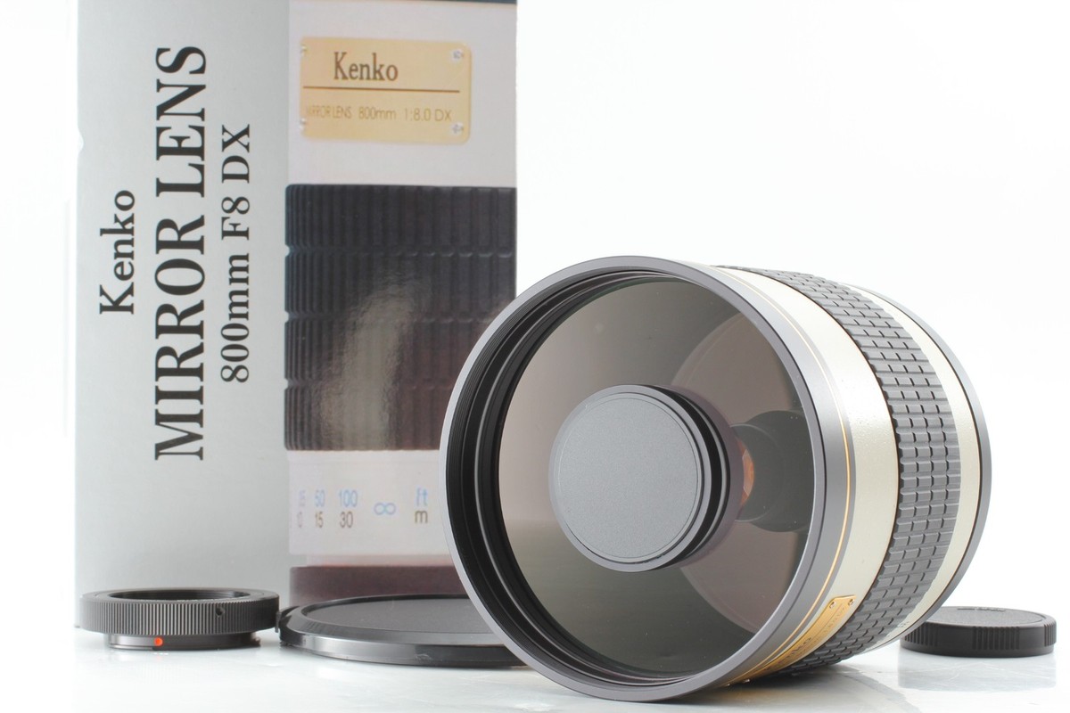 KENKO MIRROR LENS 800mm CANON EFマウント Almost Unused w/ Box] Kenko Mirror 800mm f/8 DX MF Lens For Canon