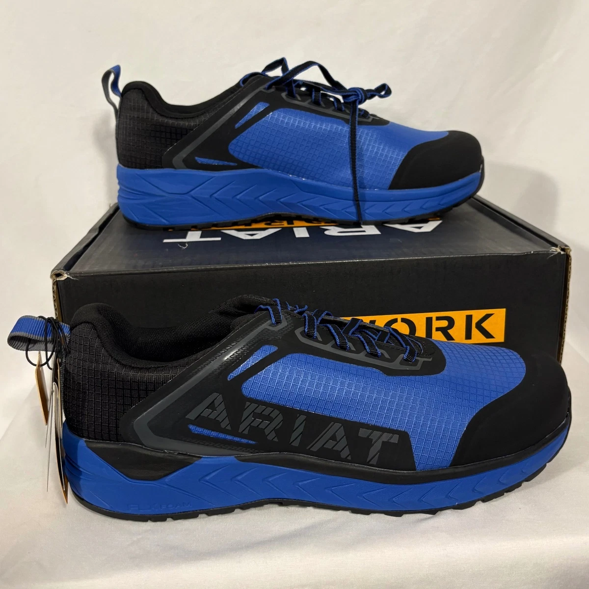 Ariat Work Outpace‎ Day One Safety Comp Toe Baltic Blue Black Mens 7.5M Reebok main image 3