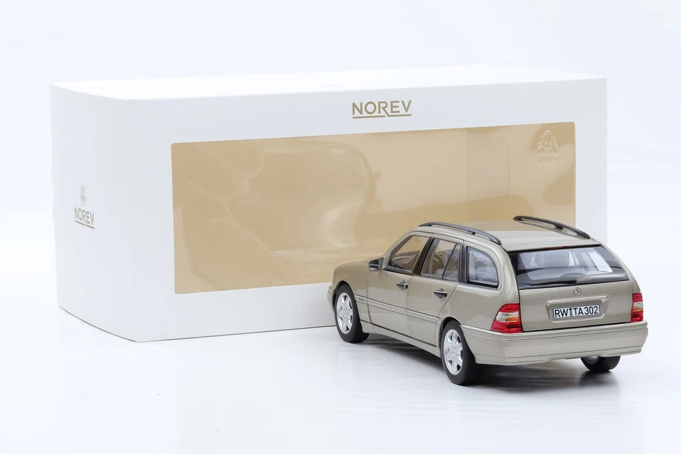 1:18 Norev Mercedes-Benz Clase C T-Modell Smokesilver Kombi S202 1997 183388 - Imagen 2 de 4