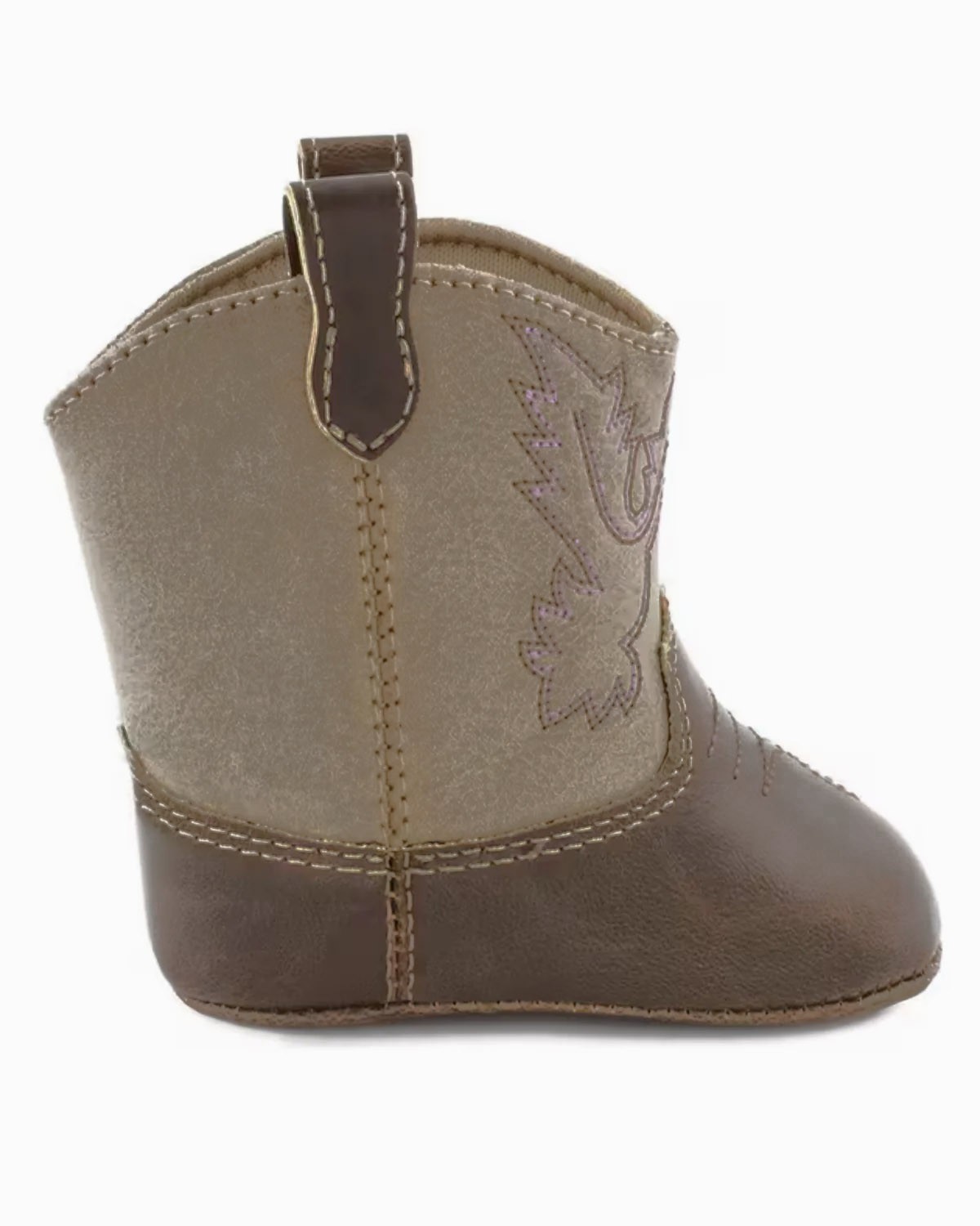 NWT Baby Deer Boys or Girls Sz 0 Soft Brown Cowboy Boots Crib Shoes Boot Newborn