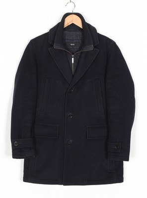 HUGO BOSS Conway Wool Cashmere Pea Coat Jacke Herren Größe 46 MJ6491