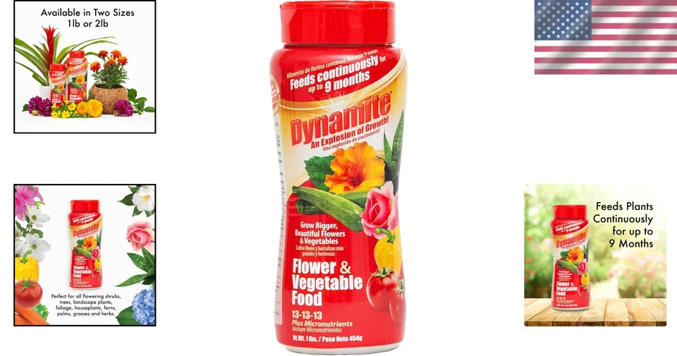 Alimento vegetal respetuoso con la tierra de 1 lb, 9- liberación para flores y verduras vibrantes Foto 2 de 4