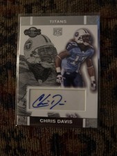 CHRIS DAVIS 2007 Topps Co-Signers Rookie Card RC #RA-CDA AUTO NFL. rookie card picture