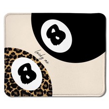 Foritho Trendy Leopard Lucky 8 Ball 9.5x7.9 inches, Leopard/Cheetah Print
