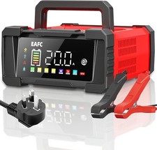 20Amp 12V/24V Smart Car Battery Charger & Maintainer – Automatic Lead-Acid & LiF