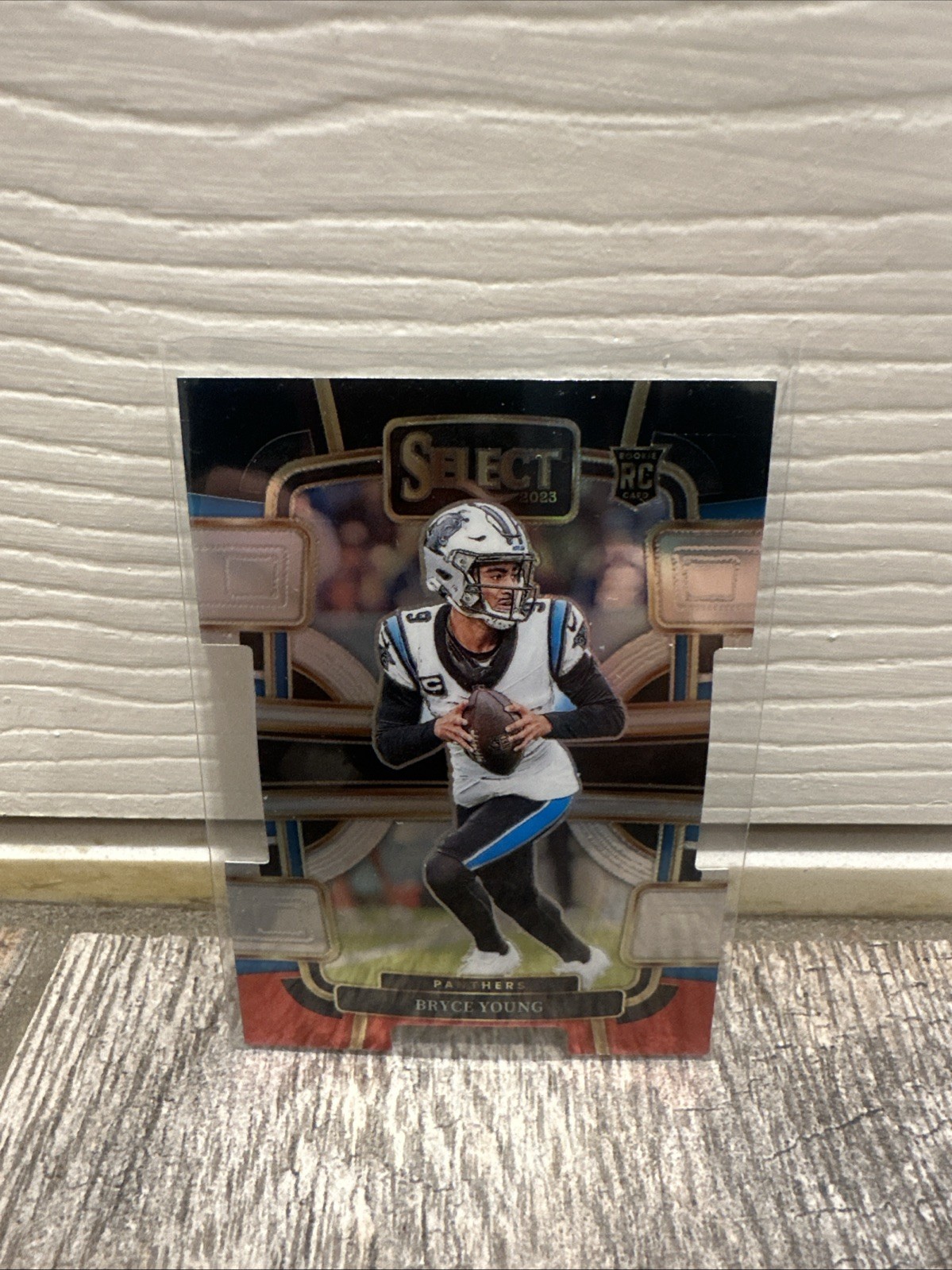 Bryce Young Black and Red Prizms Die Cuts 2023 Panini Select #14 RC Panthers