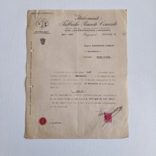 1931 Italcementi Fabbriche Riunite Cemento Bergamo Lettera C01492