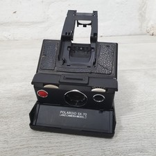 Vintage Polaroid SX-70 Land Camera Black Folding camera untested &ndash; G1