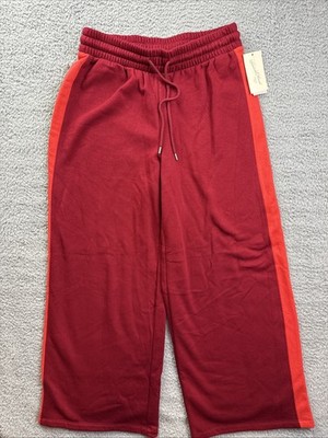Universal Thread Womens Small Maroon Mid Rise Straight Leg Pull on Pants
