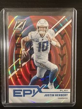 2022 Panini Zenith Justin Herbert Epix Orange Play /99