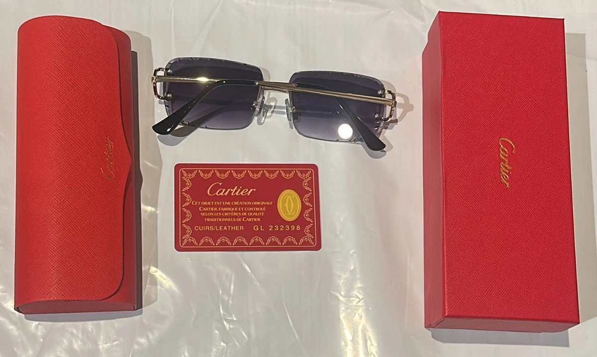 Cartier Red Sunglasses for Men for sale - eBay