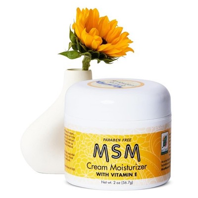 At Last Naturals MSM Skin Enhance Cream Soothing Moisturizer with Vitamin E  2oz
