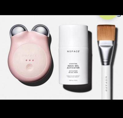 NuFACE MINI+ Smart Petite Facial Toning Device Sandy Rose NEW