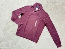 NWT Polo Ralph Lauren Men's Sweater Shawl Collar Pullover Maroon Size S