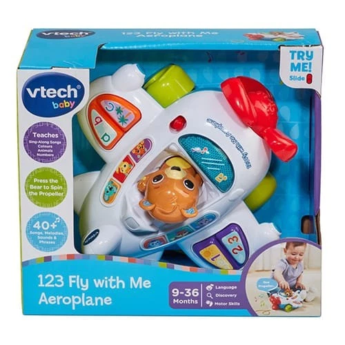 123 Fly with Me Aeroplane Plush Soft Toy - Brand New Sealed - Image 1 of 1