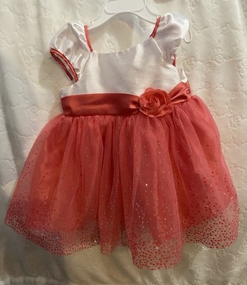 Girls 18 Months Sparkly Pink Dress by George Excellent Condition Free Shipping