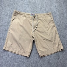 Faherty All Day Shorts Drawstring Men 36 Beige Stretch 9" Performance Hybrid
