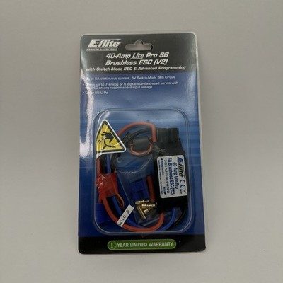 E-flite 40-Amp Pro Switch-Mode BEC ESC V2 EFLA1040LB Speed Control