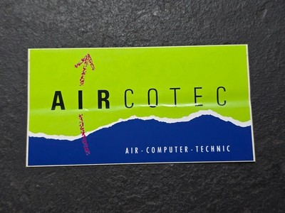 Aircotec Aufkleber Paragliding Air Computer Technik Vintage Sticker 