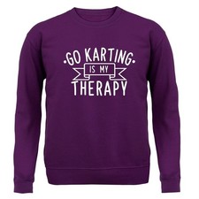 Go Karting Is My Therapy - Kids Hoodie / Sweater - Go Kart Cart Racing Race